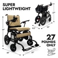 thumbnail image 2 of Electric Wheelchairs for Adults, Only 35 lbs, 286 lbs Capacity, Up to 17 Miles Range, US Based, Carbon Fiber Wheel Chair,Lightweight Wheelchair for Seniors, All Terrain, Phoenix by Comfygo, 2 of 8