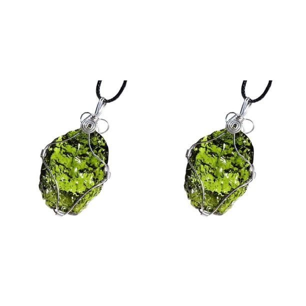 Minnieouse Abalorio irregular para mujer, colgantes colgantes de aniversario, joyería ligera verde elegante, hallazgos, decoraciones, 5-10 g verde 5-10 gramos 2piezas Minnieouse CBP579952
