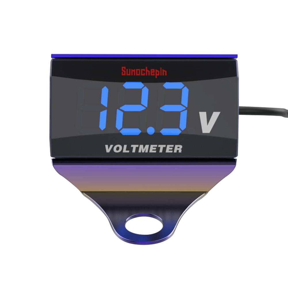 Details about   Car Motorcycle Mini 12V LED Waterproof Display Voltmeter Panel Meter 3-Digital 