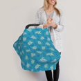 thumbnail image 3 of Haiem Sea Turtle Baby Nursing Cover & Nursing Poncho - Multi Use Cover for Baby Car Seat Canopy, Stroller Cover, 360°Full Privacy Breastfeeding Coverage, 3 of 9