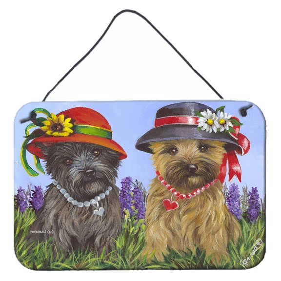 Cairn Terrier Sisters Wall or Door Hanging Prints PPP3254DS812