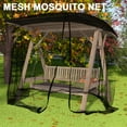 thumbnail image 4 of golytefs Garden Swing Cover Zipper Closure Patio Swing Mosquito Netting for Outdoor Patio, 4 of 9