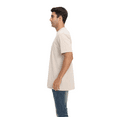 thumbnail image 4 of Zfeel Short Sleeve Heavyweight T-Shirt, Men's 100% Cotton Crewneck Blank Tee, Greige, S, 4 of 6