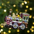 thumbnail image 2 of Northlight Train Glittered Glass Christmas Ornament - 5.5" - Multicolor, 2 of 5