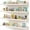 White, variant on Nursery Book Shelves, 4-Pack White Floating Shelves for Wall Kids, Scalloped Shelves, Wall Book Shelves for Bedroom Kids, Toddler Room, Baby Room, Nursery Decor (Walnut Brown, 36 Inches)