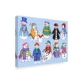thumbnail image 2 of Trademark Fine Art 'Snowmen Pattern' Canvas Art by Kimura Designs, 2 of 3