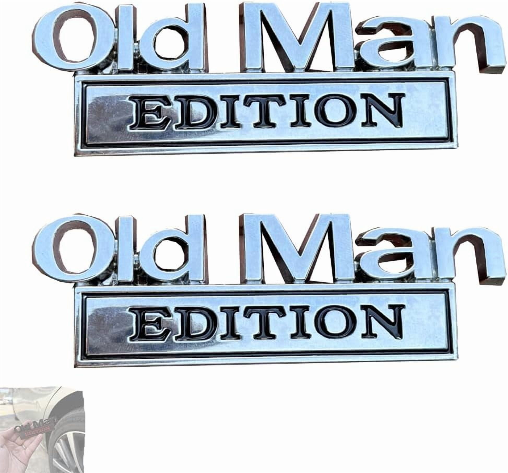 Produktbild von Old Man Edition Auto-Emblem Autoaufkleber Für Männer, 3D