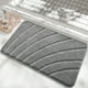 thumbnail image 1 of Alfombra Antideslizante de Poliéster | Alfombra Absorbente | Alfombra de Entrada | Alfombra para Dormitorio | Gris - 60 X 40 Cm - Lavable y Suave Al Tacto, 1 of 6