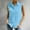 Blue, variant on Tittly Button Down Shirts Blouses for Women Women's Summer Fashion Casual Sleeveless Solid Color Large Button Double Pocket Lapel Lined Clothes Tshirts Shirts Workout Shirts Black L
