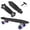 Black, variant on 22" Complete Mini Cruiser Skateboard for Beginners Youths Teens Girls Boys with LED Wheels, with All-in-One T-Tool (Red)