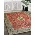 thumbnail image 2 of Ahgly Company Indoor Square Traditional Fire Brick Red Medallion Area Rugs, 6' Square, 2 of 6