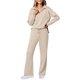 thumbnail image 1 of Conjuntos de Dos Piezas para Mujer, Moda de Otoño 2025, Pantalones Anchos, Conjunto de Estar por Casa, para Viajes y Vacaciones. Caqui Superficial M, 1 of 8
