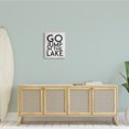 thumbnail image 2 of Stupell Industries Go Jump In The Lake Phrase Minimal Rustic, 16 x 20, Design by Lettered and Lined, 2 of 7