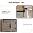 thumbnail image 4 of OKD Farmhouse Dresser Organizer with 2 Doors and 4 Drawers, Storage Chest of Drawers for Bedroom, Light Rustic Oak, 4 of 5
