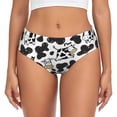 thumbnail image 1 of Balery Cow Ropa Interior de Algodón para Mujer con Dibujo – Braguitas Cómodas y Elásticas, Estilo Clásico-XX-Large, 1 of 6