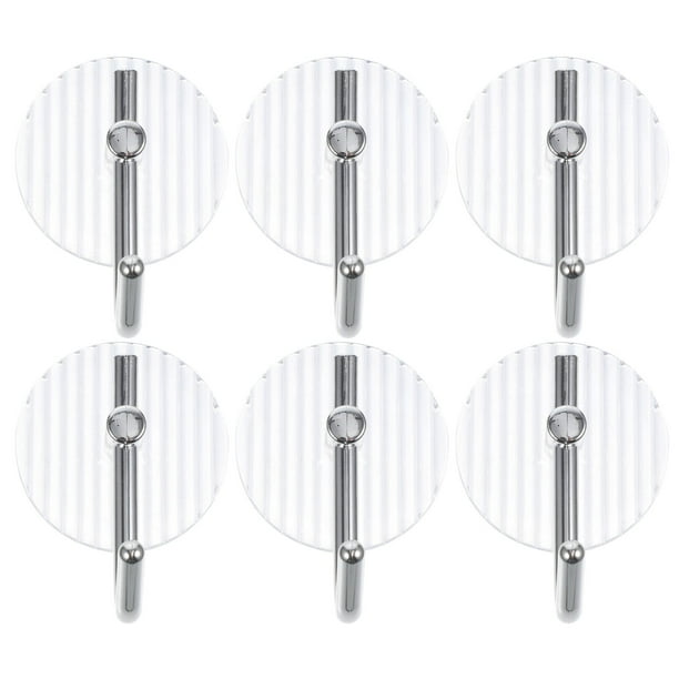 GOOHOCHY 6 ganchos para toallas de baño de acrílico para puerta trasera, para toallas, batas y ropa.