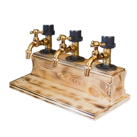

Follure Liquor Alcohol Whiskey Wood Dispenser Whiskey Wood Dispenser Faucet Shape For P A