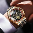 thumbnail image 3 of EXPLOJOY Men's Luxury Quartz Watch – Stainless Steel Build with Multifunctional Display, 3 of 10