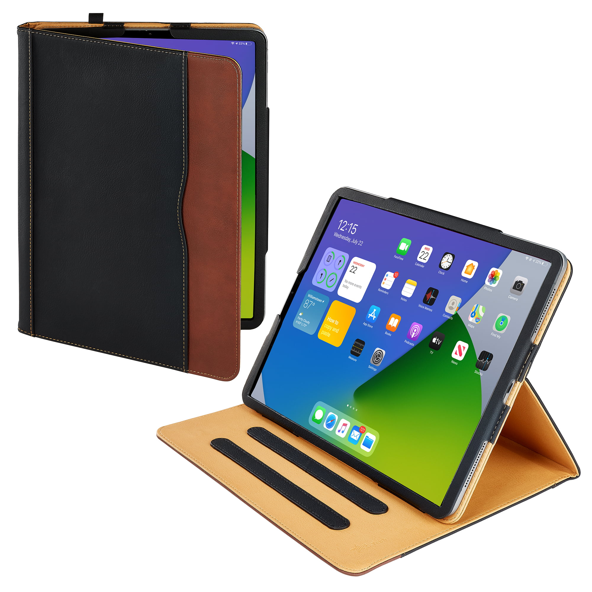 iPad Pro 12.9 Case (4th Generation) Soft Leather Wallet Smart