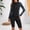 Black, variant on Women Surfing Rash Guard Bathing Suit Graphic Long Sleeve Swimsuit Upf 50+ Colorblock Print 3 Piece Set Tank Top Zipper Shirt Jacket Coat With Half Pants