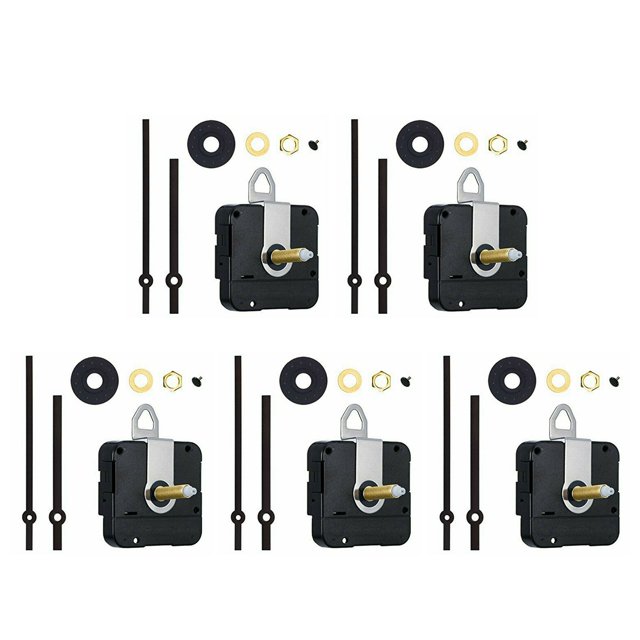 5X Mecanismo de Movimiento de Reloj de Cuarzo de Eje de 31 mm Kit de Reparación de Reloj DIY Reemplazo del Mecanismo de Reloj