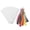 White, variant on Monyance bookmark stationery gift 24Pcs DIY Paper Bookmarks with Tassel (White)(5.91X1.97X0.59Inches)