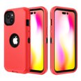 thumbnail image 4 of Xhy iPhone 14 Case Military Grade Heavy Duty Protection 3 in 1 Shockproof Armor Rugged Durable Detachable for iPhone 14 6.1 inch 2022 Phone - Red+Black, 4 of 6