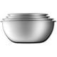 thumbnail image 2 of WMF gourmet bowl set 4 pieces, stainless steel bowls for the kitchen 0.75l - 2.75l, mixing bowl, salad bowl, serving bowl, Cromargan, stackable, 2 of 5
