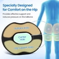 thumbnail image 6 of Donut Pillow Seat Cushion - Cooling Gel Donut Chair Cushions, Memory Foam Seat Cushion for Office & Home, Car Seat Cushion and Butt Pillow, Hemorrhoids Pillow and Tailbone Pain Relief, Black, 6 of 7