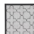 thumbnail image 6 of GDF Studio Pepperwood Modern Single Panel Iron Fireplace Screen, Black Brushed Silver, 6 of 7