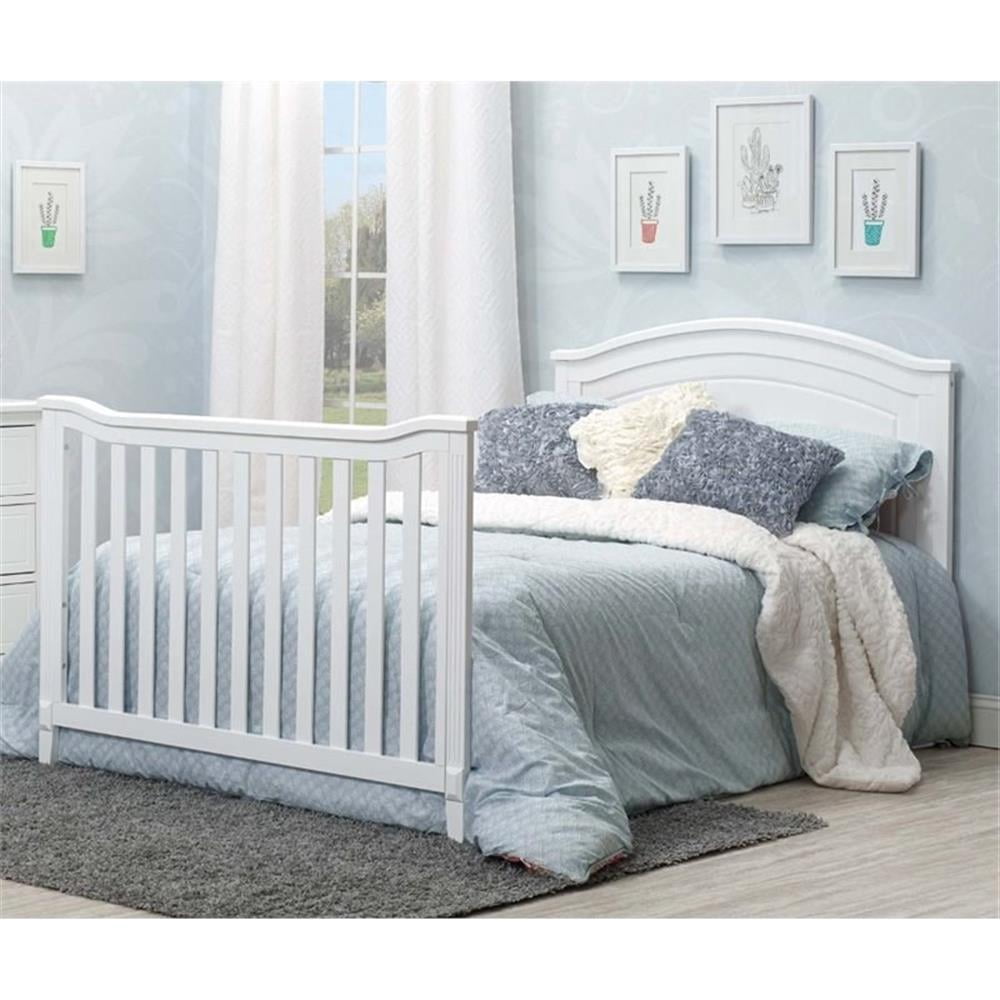 Sorelle Berkley Round Top 4 in 1 Crib - White