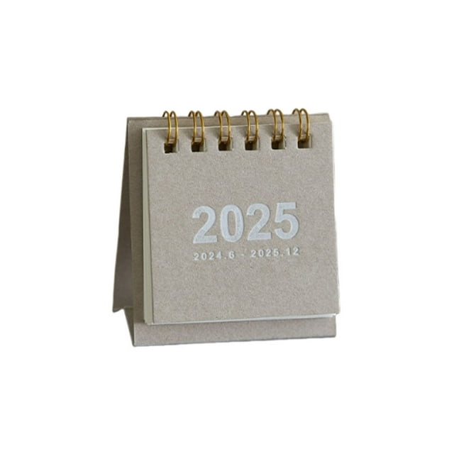 2025 Mini Desk Calendar - Compact Table Decoration with Clear Dates for Home & Office Organization