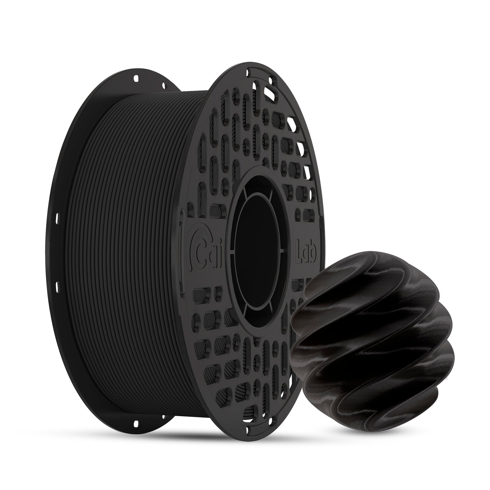 CaiLab PLA+ 3D Printer Filament Fast FDM Printing PLA Low Warping 1.75mm diameter Accuracy +/- 0.02mm Works with Bambu Lab 2.2lbs(1KG) Spool Black