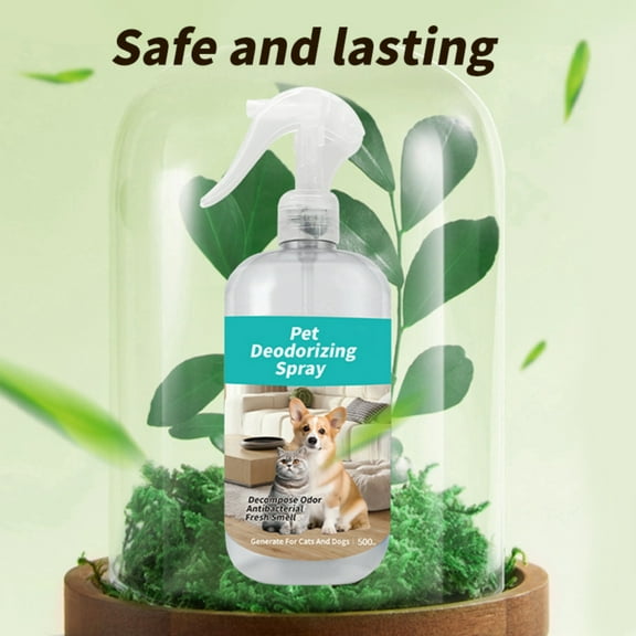 Pet Deodorizing Spray Cleaner Pet Smell Eliminator -16.9oz Dog and Cat Deodorizing Spray for Home