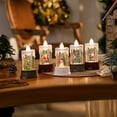 thumbnail image 7 of SLYNSHome LED Christmas Flameless Candles Lights,Christmas Snow Globe Candle Water Spinning Candle Night Lamps Xmas Window Candlesticks Battery Operated for Home Decoration (6.3 Inch), 7 of 7