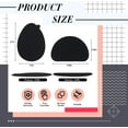 thumbnail image 2 of Non Skid Pads for Shoes Noise Reduction Self Adhesive Slip Resistant Sole Stick Protector Rubber Shoe Traction Pads Cushion for Heel Shoe Grips on Bottom of Shoes, Black, 2 Shapes, 2 of 5