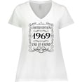 thumbnail image 3 of Inktastic Limited Edition 1969 One of a Kind Women's Plus Size V-Neck T-Shirt, 3 of 5