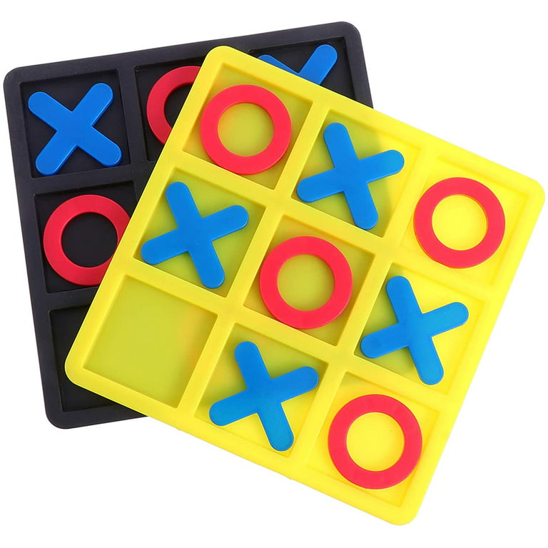 Tic Tac Toe Board Game ,Tic Tac Toe Family Game, Classic Board Game,  Classical Family Board Game,Children's Tic Tac Toe Game, Early Learning  Puzzle Interactive Toys,15 X 15 cm 
