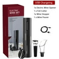 thumbnail image 5 of QiShi Electric Opener, Rechargeable Automatic Corkscrew Cordless Bottle Opener Set with Foil Cutter, Vacuum Stopper and Aerator Pourer, Ideal Gift Sets, 5 of 8