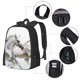 thumbnail image 2 of Fotbe Running White Horses Mochila para Hombre y Mujer - Tela Oxford 600D Resistente - Mochila Impermeable de Gran Capacidad para Escuela, Viajes y Senderismo, 2 of 6