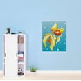 thumbnail image 3 of Stained Glass Decals Stickers Fancy Betta Gold Fish Happy Beautiful Crown Prince Unicorns Royalty Sweet Dreams Love Story Adore Decorating Holiday Gift Ideas Wall Decal Sticker - Size: 16 In X 20 In, 3 of 5
