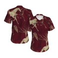 thumbnail image 6 of Womens Short Sleeve T Shirts Casual V Neck Tops Tee, Vintage Horses Tree Horse, 6 of 6