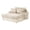 Taupe, variant on Furniture of America Dresdan Fabric 2-Arm Oversized Chaise in Light Brown