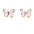 thumbnail image 2 of Kiplyki Ladies Fashion Creative Multicolor Diamond Butterfly Stud Earrings, 2 of 4