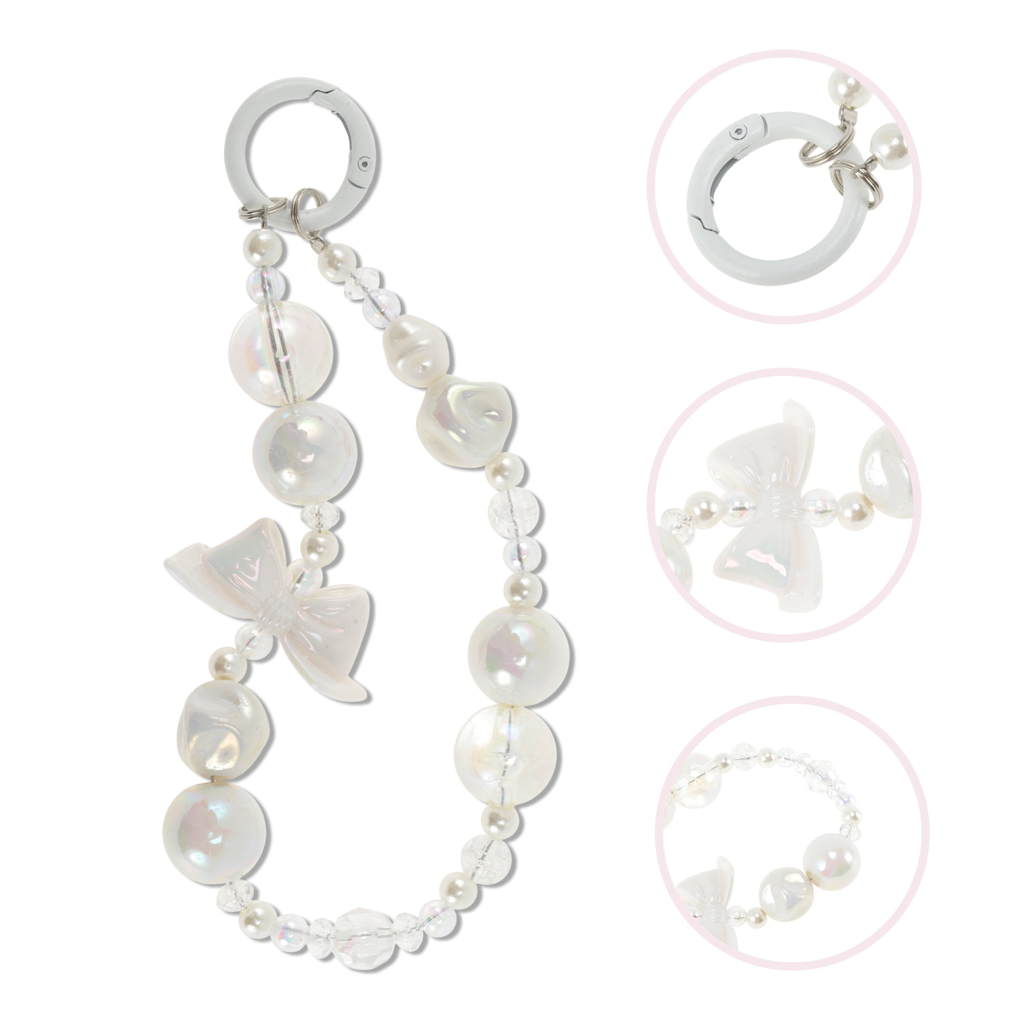 Unique Bargains Star Cloud Phone Charm for Universal 1 Pc White, Clear