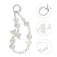 thumbnail image 4 of Unique Bargains 1 Pc Phone Charm Bow Cellphone Charm White Clear, 4 of 5