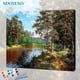 thumbnail image 2 of SDOYUNO 60x75cm Pintura sin marco por números Imágenes de paisajes naturales por números DIY para regalo de decoración del hogar, 2 of 5