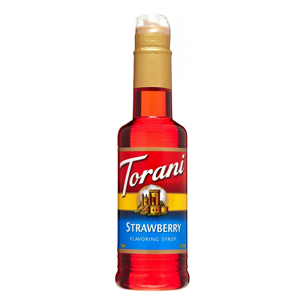 Torani Strawberry Flavoring Syrup, 12.7 FL OZ - Walmart.com - Walmart.com