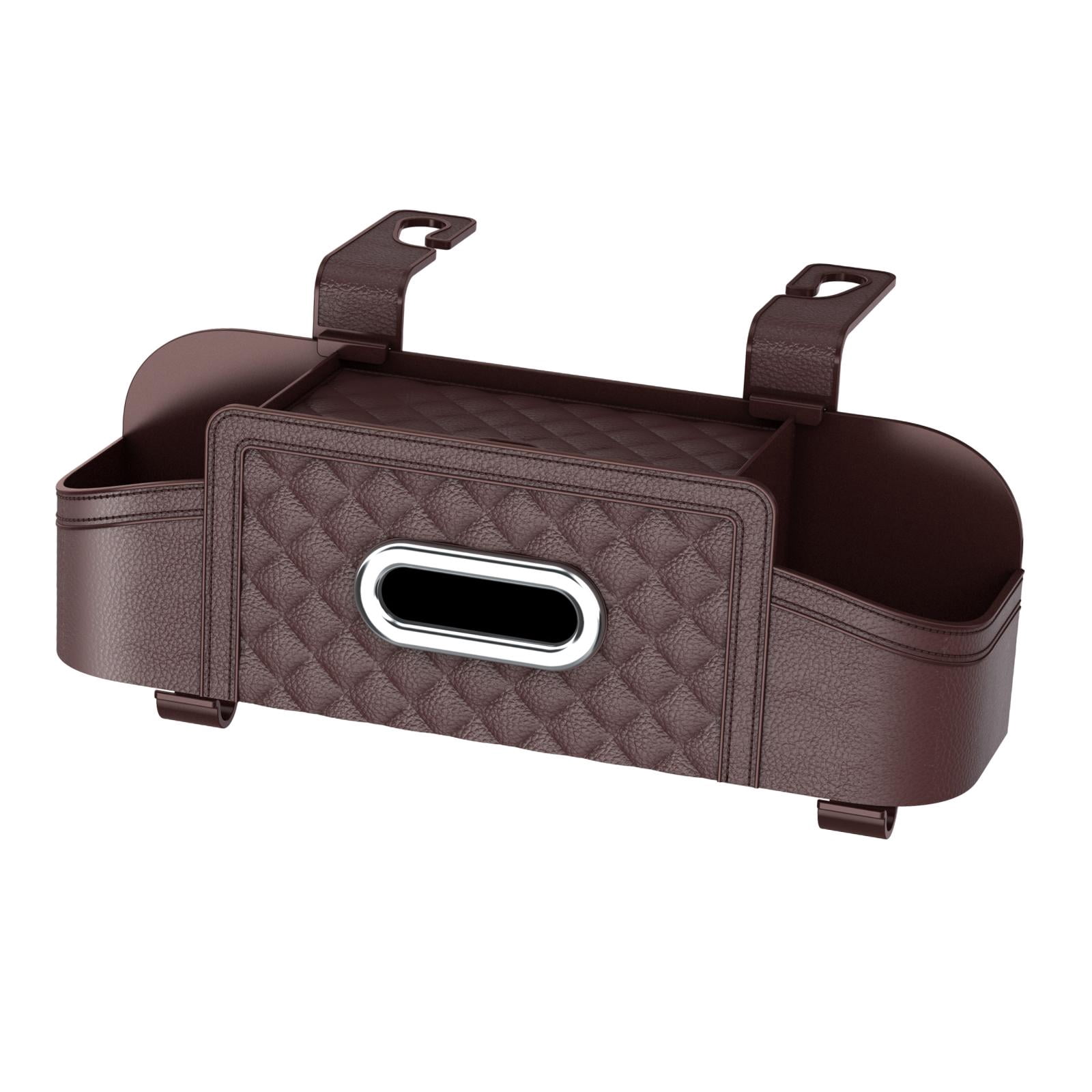 Baoblaze Car Backseat Organizer Storage Box Auto Interior Decoration Drink Cup Holder Dark Khaki