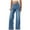 Light Blue-02, variant on REALiKUN Jeans for Women Retro Wide Leg Elastic High Waisted Loose Casual Denim Pants with Pockets